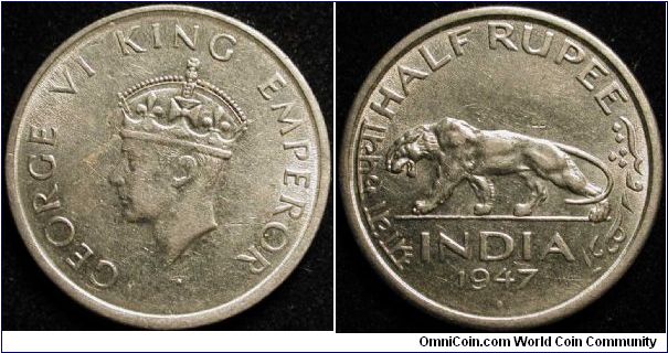 1/2 Rupee
Nickel