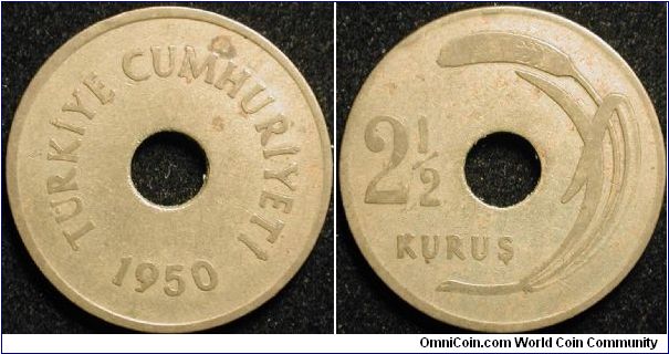 2 1/2 Kurus
Brass