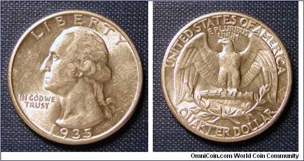 1935 Washington Quarter