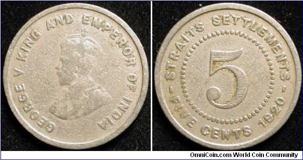 5 Cents
Cu-Ni
Straits Settlements