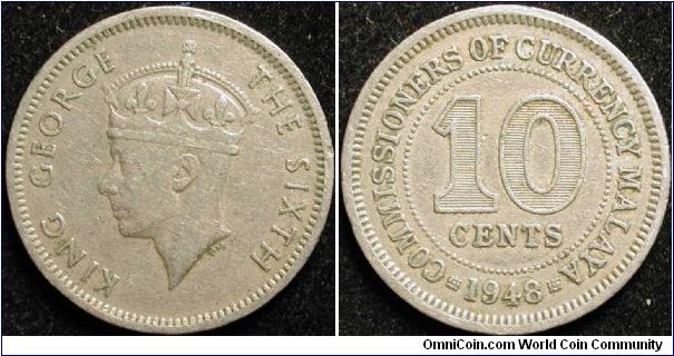 10 Cents
Cu-Ni
Malaya
