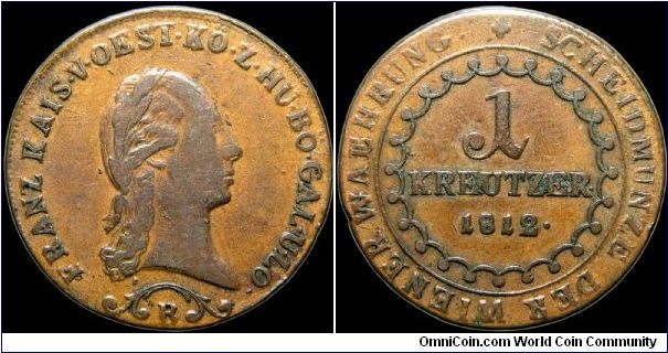 1 Kreutzer.

Kremnitz mint.                                                                                                                                                                                                                                                                                                                                                                                                                                                                                       