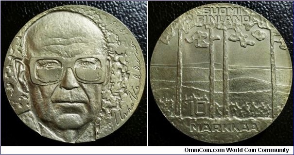 Finland 1975 10 markaa. Featuring President Urho Kekkonen. Weight: 23.67g