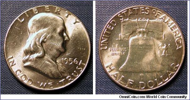 1956 Franklin Half Dollar