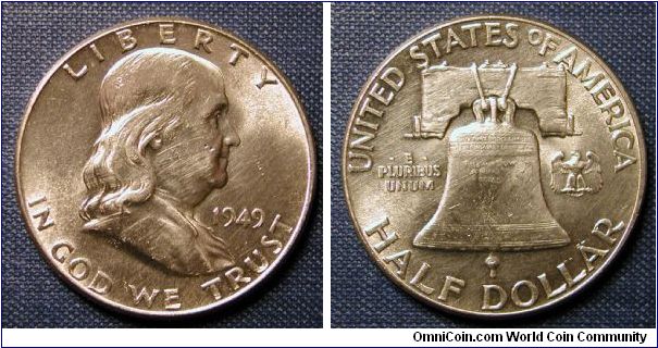 1949 Franklin Half Dollar