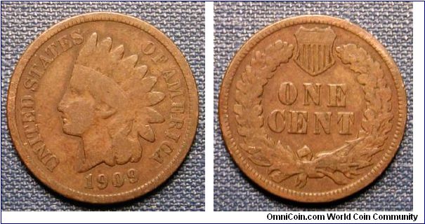 1909 Indian Head Penny