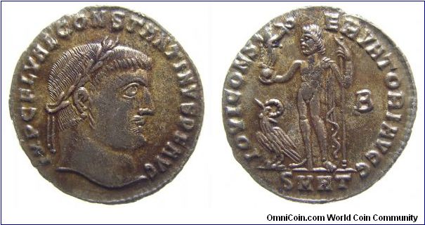 Constantine I follis / Jupiter reverse