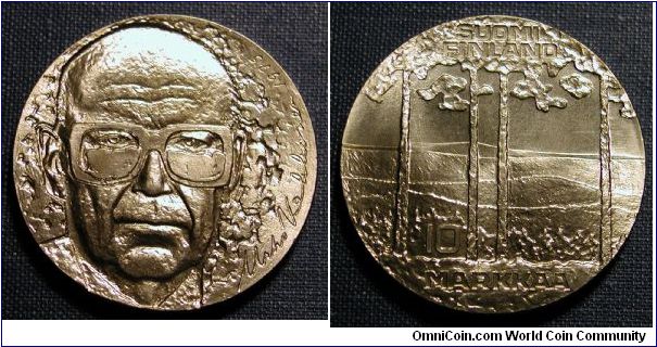 1975 Finland 10 Markkaa, President Urho Kekkonen.