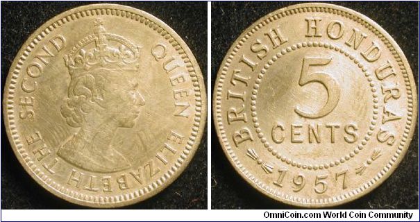 5 Cents
Nickel brass
British Honduras