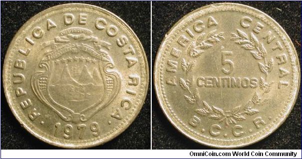 5 Centimos
Brass
