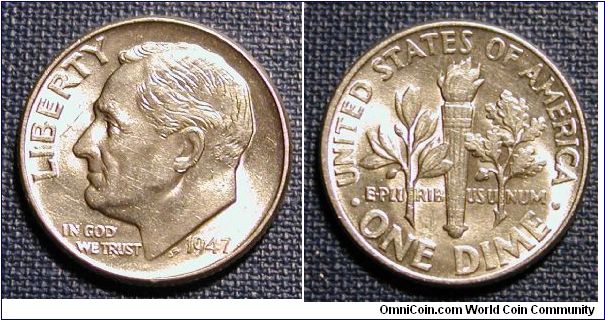 1947 Roosevelt Dime