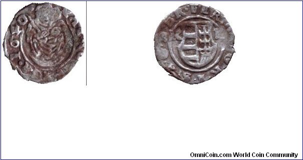 Hungary, denár, 1640, Ag, from King Ferdinand III (1637-1657), MM: KB (Körmöcbánya, Kremnitz)                                                                                                                                                                                                                                                                                                                                                                                                                       