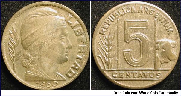 5 Centavos
Aluminium bronze