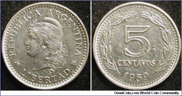 5 Centavos
Cu-Ni clad steel