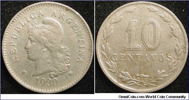 10 Centavos
Cu-Ni