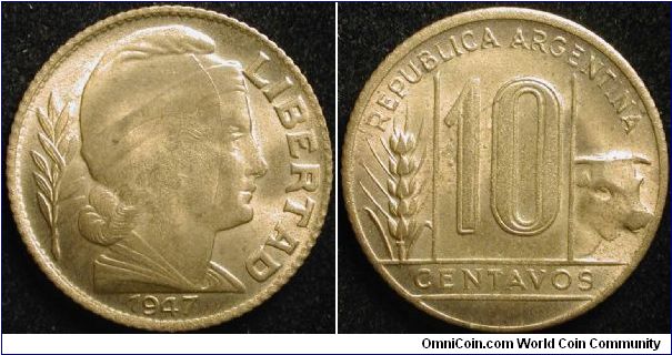 10 Centavos
Aluminium bronze