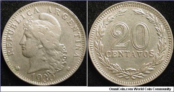 20 Centavos
Cu-Ni