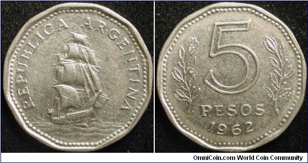 5 Pesos
Nickel clad steel