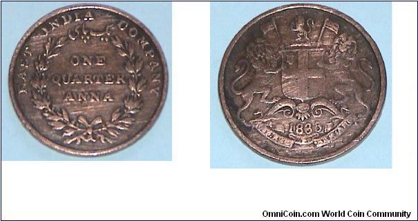 Quarter Anna.East India Company.