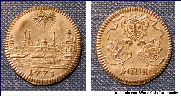 1773 German States Nurnberg 1 Kreuzer