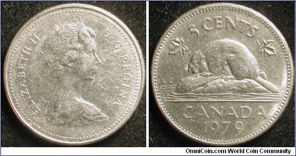 5 Cents
Nickel
Elizabeth II
modif. portrait