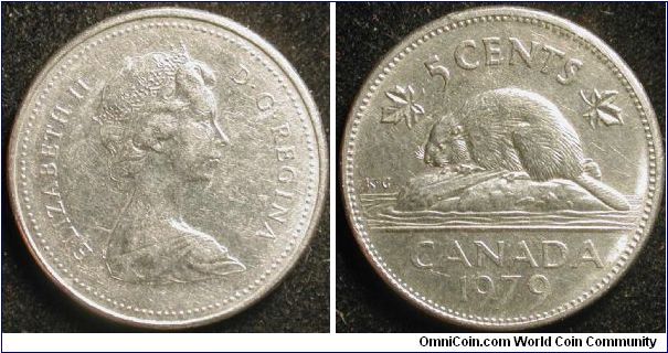 5 Cents
Nickel
Elizabeth II
modif. portrait