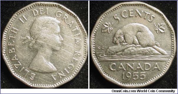 5 Cents
Nickel
Elizabeth II