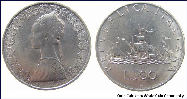 1959-R 500 Lire
KM #98