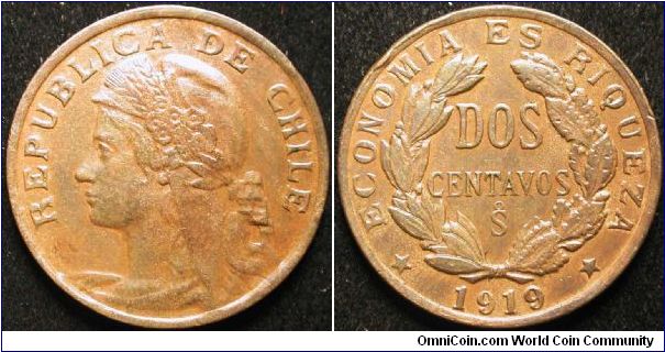 2 Centavos
Copper