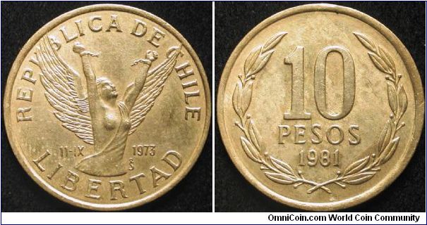 10 Pesos
Nickel brass