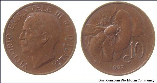 1927-R 10 centesimi
KM #60