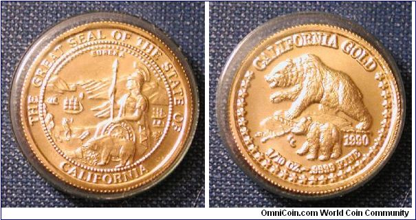 1990 California Gold 1/10 Oz.