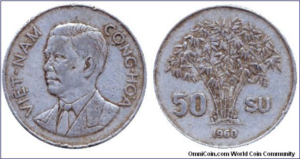 South Vietnam, 50 su, 1960, Al, Bamboo.                                                                                                                                                                                                                                                                                                                                                                                                                                                                             