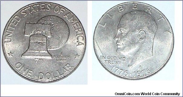 1 Dollar. Eisenhower Bi-Centenary Commemorative.