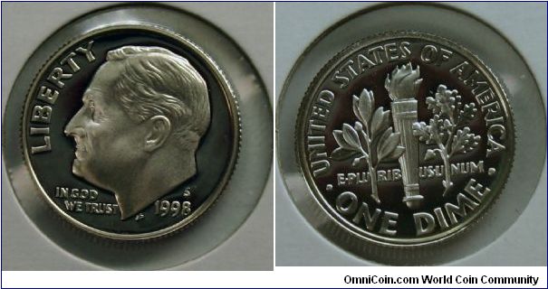 Proof silver dime