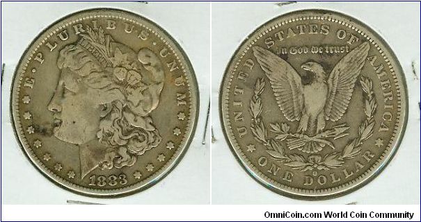 1883o Morgan Silver Dollar