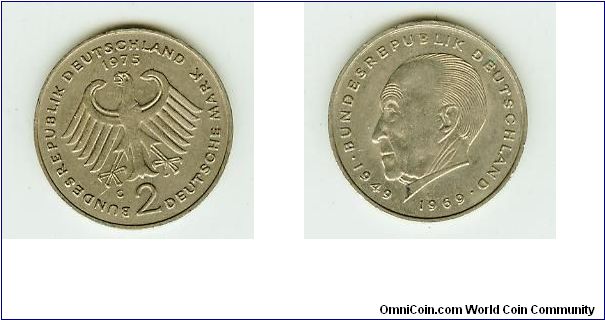 A 2 Deutschmark commemorative issue.