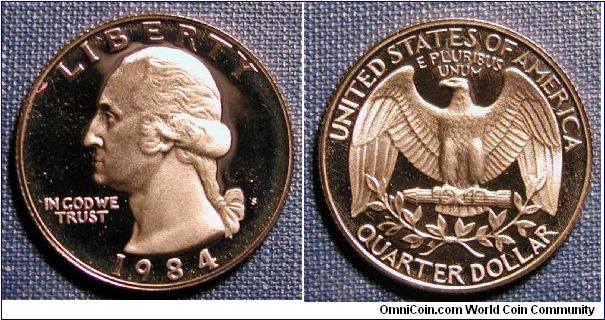 1984-S Washington Quarter Proof