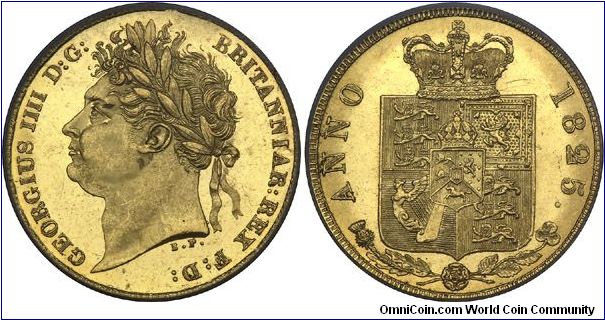 Half Sovereign Laureate Head MS64