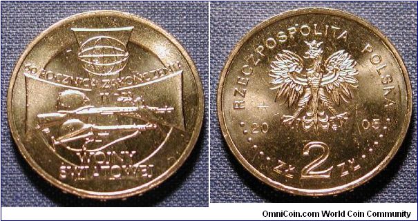 2005 Poland 2 zloty.  End of WWII.
