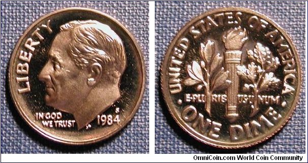 1984-S Roosevelt Dime Proof