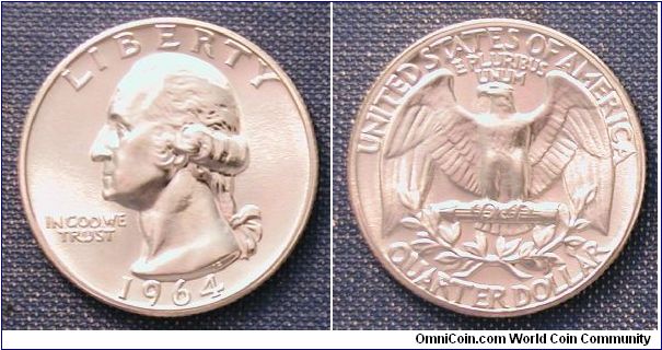 1964 Washington Quarter Proof
