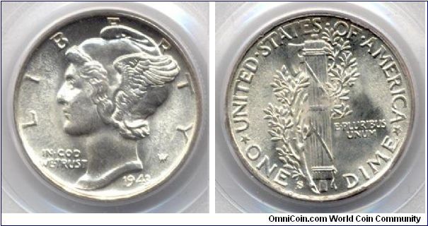 Mercury Dime (S Mint)