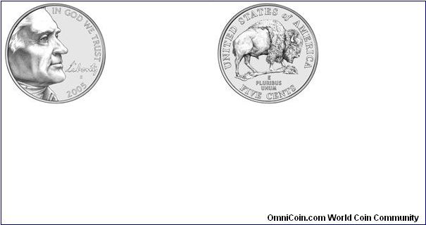 American Bison Nickel (D Mint)