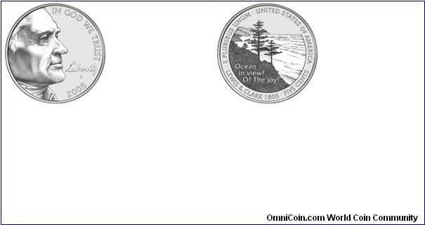 Ocean in View Nickel (D Mint)