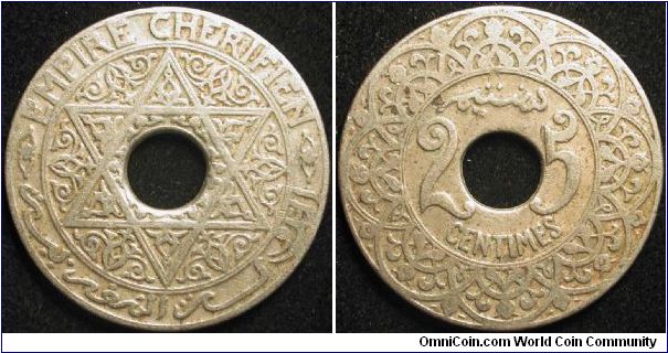 25 Centimes
Cu-Ni
not dated
French protectorat