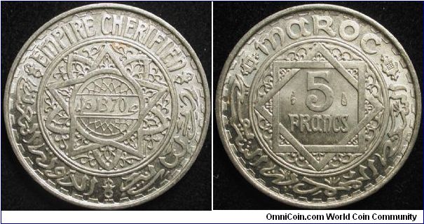 5 Francs
Aluminium