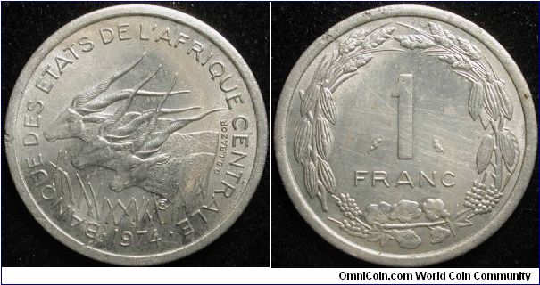 1 Franc
Aluminium
Central African States