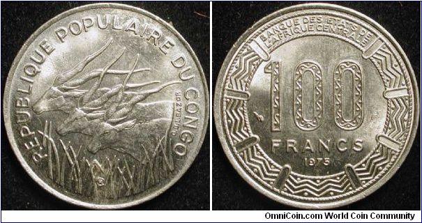 100 Francs
Nickel
People's rep.