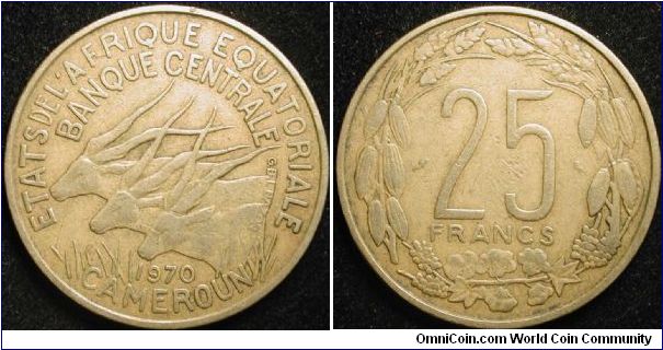 25 Francs
Aluminium bronze
Equat. Afr. states